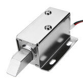 Assemblaggio serratura elettrica a 12V CC con solenoide e linguetta di bloccaggio lunga per serratura di porta di cassetto di un armadio