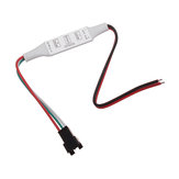 Mini controller LED a 3 tasti per striscia luminosa RGB WS2811 WS2812 DC5-12V