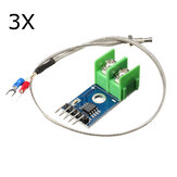 3Pcs MAX6675 Sensor Module Thermocouple Cable 1024 Celsius High Temperature Available