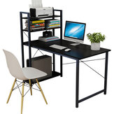 Mesa de computador com prateleira simples, mesa de estudo para estudantes em casa, mesa de aprendizado simples para o escritório doméstico