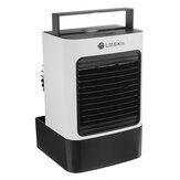 Loskii F830 Negative Ion Air Conditioner Air Cooler Desktop Electric Fan Two Blowing Modes Three Gear Wind Speeds with Night Light Low Noise for Home Office