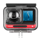 Custodia protettiva impermeabile TELESIN 40M per fotocamera subacquea Insta360 ONE R 360 Edition FPV