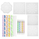 18Pcs / Set Mandala Dotting Tools Rock Painting Kits Dot Nail Art Pen Paint Diamond Paintings Tool