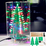 Choinka z funkcją MP3 Colorful Zestaw RGB DIY LED Flash z przezroczystą pokrywą