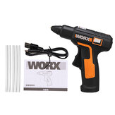 Worx WX890 4V Electric Hot Glue Guns Rechargeable Wireless Repair Tool Heat Mini Guns W/ 5 Pcs 7mm Glue Stick Household Tool