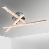 Elfland AC85V~265V 24W Moderne LED Deckenleuchte Kristall Lichtleiste Schlafzimmer Wohnzimmer Kronleuchter Lampe Beleuchtung