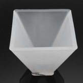 Molde de silicone em forma de pirâmide para fazer artesanato em resina, fabricação de joias de cristal pendentes