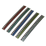 500 pièces 5 couleurs 100 chaque 0805 LED Assortiment de diodes SMD LED Kit de diodes vert / rouge / blanc / bleu / jaune