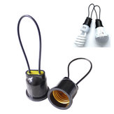 Waterproof E27 Copper Wire Light Bulb Socket Lamp Holder Base For Indoor Outdoor Lighting