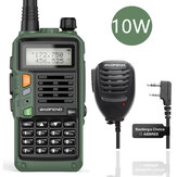 2022 BAOFENG UV-S9 Plus Walkie Talkie verde amarillo tribanda 10W con cargador USB potente CB Radio transceptor VHF UHF