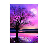 Набор для рукоделия 5D Алмазная живопись 'Ночное дерево пейзаж' ручной работы Крестиком вышивка Украшение стены дома