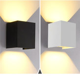 Lâmpada de parede 12W para cima/para baixo, luz branca quente/branca, impermeável para casa, quarto AC85-265V