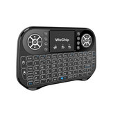 WeChip I10テレビボックス/プロジェクター用RGBバックライト付きタッチパッド付き2.4Gエアマウス軸ミニキーボードリモコン