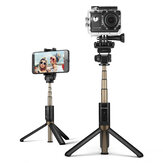 BlitzWolf® BW-BS3 Bastão de Selfie Tripé 3 em 1 Esporte Versátil para Câmera Esportiva Celular Inteligente