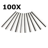 100pcs de rangée simple de connecteurs mâles de 40 broches et pas de 2.54 mm pour prototypes et projets DIY