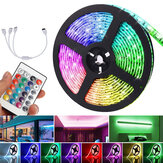 5M DC12V LED Strip Light 5050 RGB Rope Flexible Changing Lamp with Remote Control for TV Bedroom Party Home Led Streifen Christmas Decorations Clearance Christmas Lights