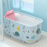 Bañera con aislamiento plegable portátil para niños adultos que nadan Piscina Cubo de baño de plástico grande