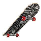 Skateboard di trucchi a doppio calcio concavo in legno di acero canadese a 7 strati con ruote in PVC
