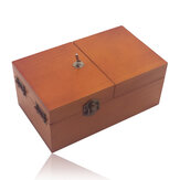 صندوق خشبي كلاسيكي بني غير مجدي تفاعلي آلة دائمة الحركة للأطفال والكبار