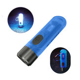 NITECORE TIKI GITD BLUE 300lm EDC مصباح يدوي من الصمام عالي الجودة مضيء في الظلام صغير ومضيء ذاتيًا للتخييم