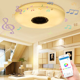 Lâmpada de teto LED moderna de música de 36W 60W com alto-falante Bluetooth multicolorido para quarto AC220V