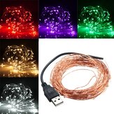 10M 100 LED USB Koperdraad LED String Fairy Light voor Kerstfeest Decoratie