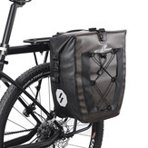 ROCKBROS 27L Bolsa de bicicleta reflexiva à prova d'água de grande capacidade para assento traseiro de bicicleta