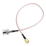 3 db 30 cm-es BNC dugó - SMA dugó csatlakozó 50ohmos hosszabbító kábel hossza opcionális