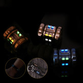 1 pz fai da te Tritium fiale anello di titanio per auto-luminoso 15 anni Tritium tubo pendente collana gioielli ciondolo