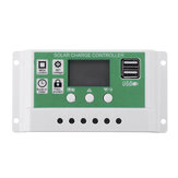 10/20/30A 12V 24V Auto Dupla USB Napelemes Panel Megtöltővezérlő Akkumulátor töltő Adapter LCD