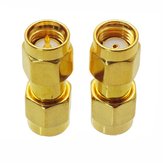 2PCS SMA Male to RP-SMA Male Adapter RF Connector Straight For FPV RC Drone