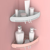 Multi-functions Corner Drain Shelf Bathroom Kitchen Organizer Rack Cream Holder Storage