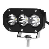 Barra de luz de trabalho LED de 3,5 polegadas e 60W, de 10V-30V, feixe pontual, luz branca para carros, motos, offroad