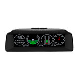 Car GPS HUD Horizontal Slope Meter Speed Display Altitude Instrument Compass