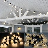 6М теплый белый светодиодный наружный гирляндный глобусный светильник с 20 лампочками винтажного стиля для свадебного декора подвесного типа со штепсельной вилкой США / ЕС