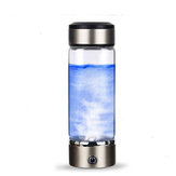 IPRee® 420 ml wasserstoffreiche Wasserflasche aus Titan, USB-Ionisator, Antioxidantien-Hersteller, Trinkbecher