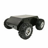 DOTI DIY 4WD Smart RC Robot Car con ruote da 130mm, motore da 12V 300RPM 37mm