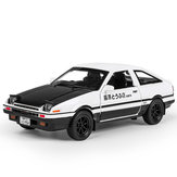 1:28 Alloy Initial D AE86 Diecast Car Model Toy with Sound & Light 
