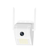 Xiaovv D6 Smart 1080P Applique Murale Étanche Caméra IP 180° Panoramique IR Vision Nocturne AP Hotspot Lampe à Induction Intelligente Caméra Extérieure