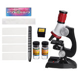Biológiai mikroszkóp monokuláris Laboratóriumi tudomány 100X 400X 1200X Oktató játék gyerekeknek
