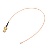 2 stuks 25CM Verlengkabel U.FL IPX naar RP-SMA vrouwelijke connector Antenne RF Pigtail-kabel Draad Jumper voor PCI WiFi-kaart RP-SMA Jack naar IPX RG178
