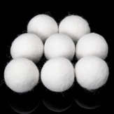 8 palline in lana per asciugatrice riutilizzabili, naturali e biologiche, ammorbidente per tessuti