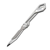Cuchillo plegable ultraligero NITECORE NTKO5 de 97 mm y 4,7 g de aleación de titanio TC4 para llavero de cuchillo de bolsillo EDC