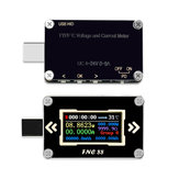 FNC88 Type-C PD Trigger USB-C Voltmeter Amperemeter Spannung 2-Wege Strommessgerät Multimeter PD Ladegerät Batterie USB-Tester