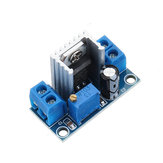 Módulo reductor de tensión ajustable regulador lineal de corriente descendente de convertidor DC-DC LM317 de 3 piezas en placa de suministro de energía