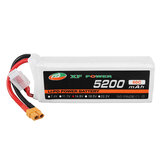 Batterie LiPo XF POWER 14.8V 5200mAh 60C 4S avec connecteur XT60 pour voiture RC ou quadricoptère