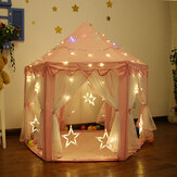 خيمة لعب قلعة البنات الوردية بيت لعب الأميرات الأطفال الداخلية دمى
