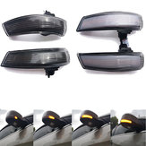Luzes indicadoras de direção de LED dinâmicas do par de espelhos retrovisores da porta da asa âmbar para Ford Focus MK2 MK3 Mondeo MK4