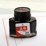 HERO 20/25/50/60ml Bottled Glass Smooth Writing Fountain Pen Ink Non-carbon Waterproof Ink Refill Students Stationery Office School Supplies 201 202 203 204 400 440 8801 8802 8804 8808 9001 9002