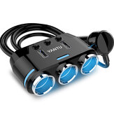 Dupla USB port 3 módos autó töltő Adaptertel Splitter Adapter teljes funkcióval